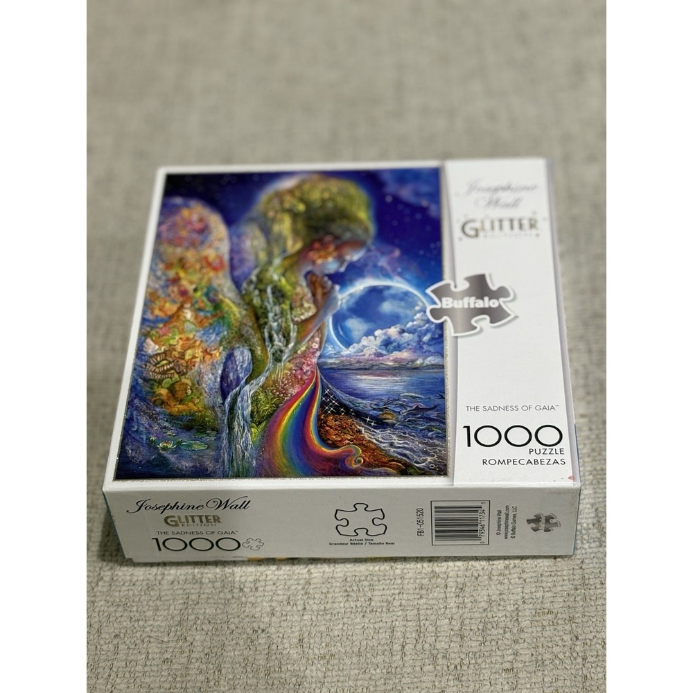 Buffalo Games Josephine Wall Glitter The Sadness Of Gaia 1000 PC Puzzle.